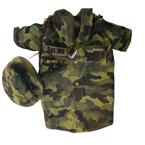camo army dog costume outfit - Picture 1 of 2